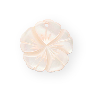 Shell charm flower Peach Pink