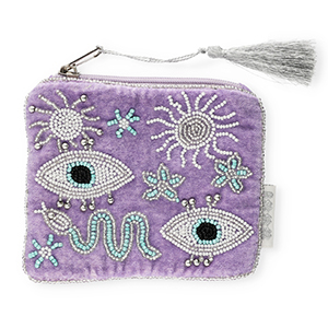 BY31&reg; Pouch mystic Purple-White-Turquoise Blue-Silver