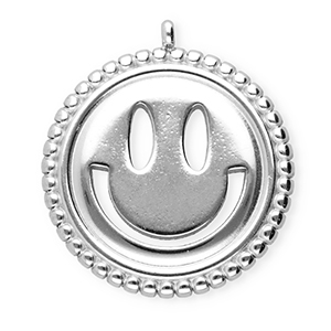 BY31&reg; Stainless steel charms smiley Silver