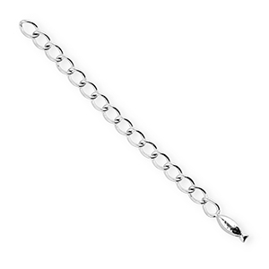 BY31&reg; Stainless Steel findings extension chain set fish Silver