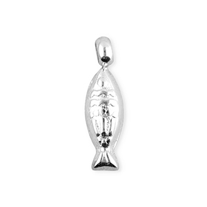 BY31&reg; Stainless steel charms fish Silver