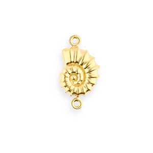 Stainless steel findings connector shell Gold
