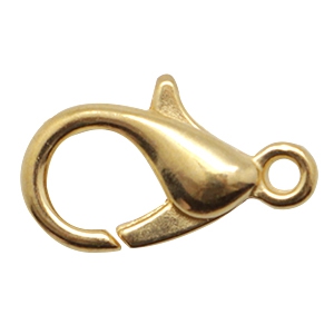 DQ European metal lobster clasp 23mm Gold (nickel free) 