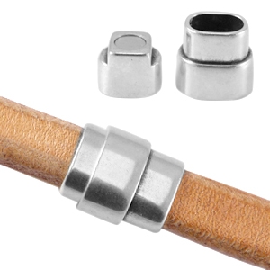 DQ European metal magnetic clasp Antique Silver (nickel free)