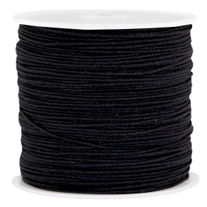 Macram&eacute; bead cord 0.8mm Black