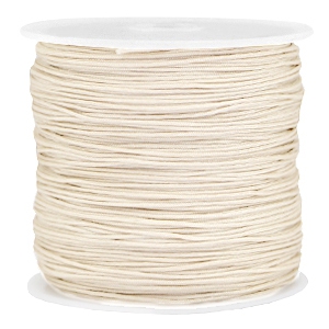 Macram&eacute; bead cord 0.8mm Beige