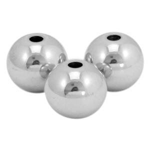 Stainless steel beads 8mm Silver