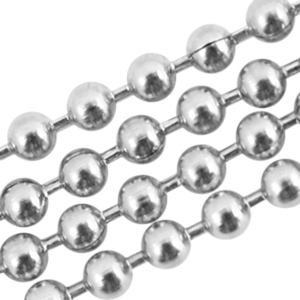 Stainless steel ball chain 2mm Silver