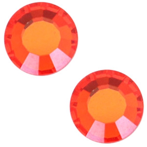 Swarovski Elements SS30 flat back stone (6.4mm) Hyacinth orange