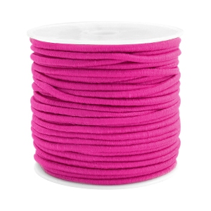 Coloured elastic cord 2.5mm Fuchsia Pink