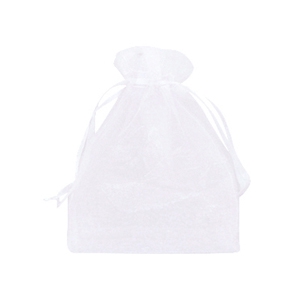 Jewellery Organza Bag 9x12cm White