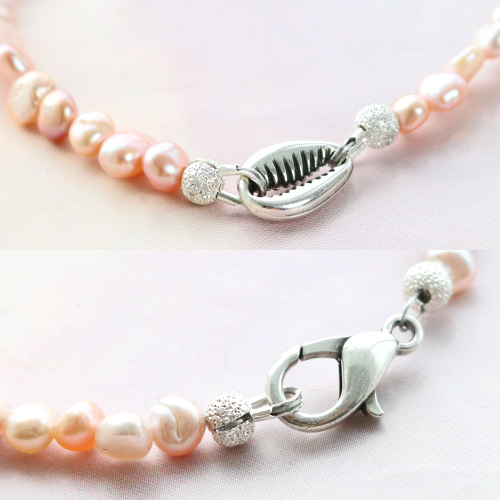 Bracelets with Beadalon jewellery findings, Miyuki beads, DQ metal and fresh water pearls