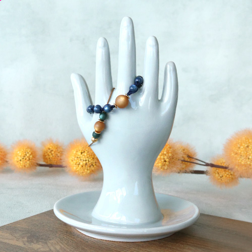 Chic jewellery with Polaris Elements beads in warm colours