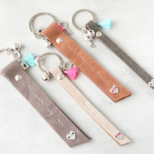 Personalised keychains of Designer Quality leather