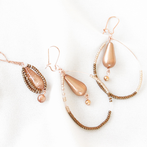 Something different: earrings with Polaris Elements drops!