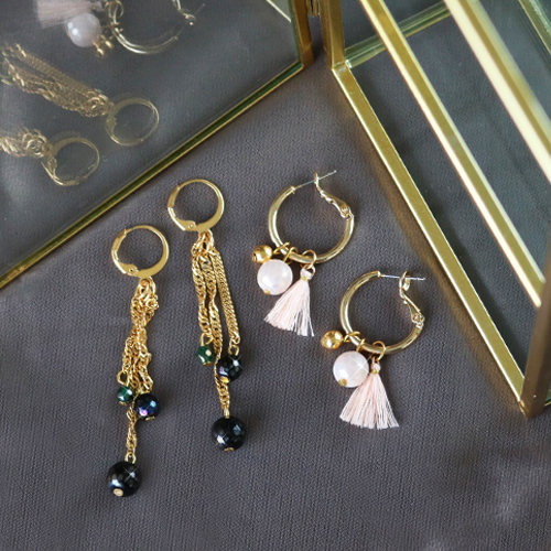 Outstanding jewellery with natural stone faceted beads