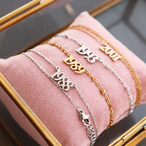 You can make these jewels with the new stainless steel year connectors: