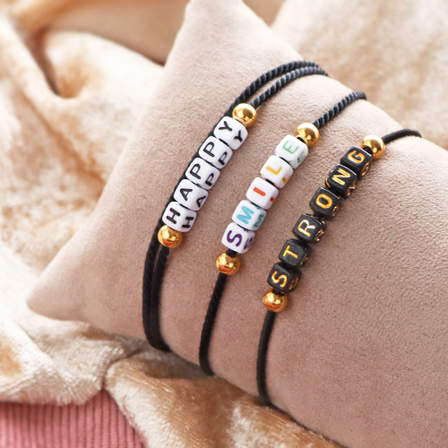 Get to work with our new acrylic letter beads and ceramic beads: 