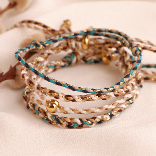 Get creative with this trendy cord braided in cheerful colours