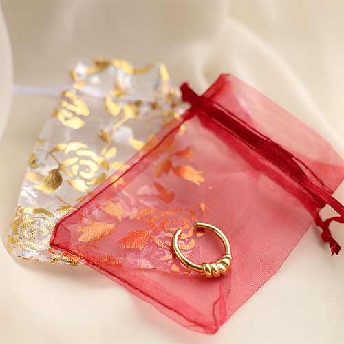Beautiful jewellery organza bags for your autumn collection