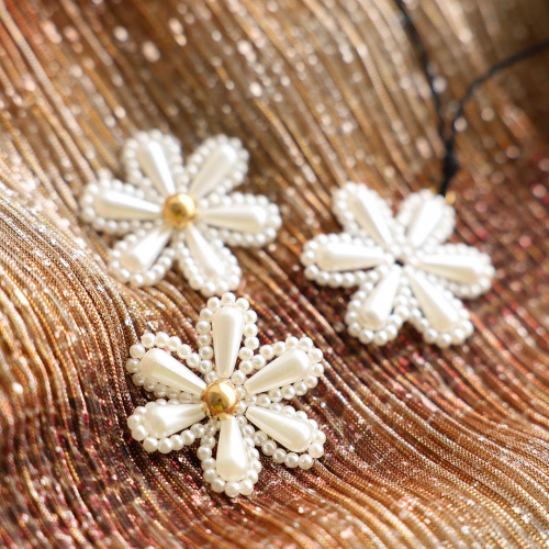 How to use top faceted charms flower in party jewellery