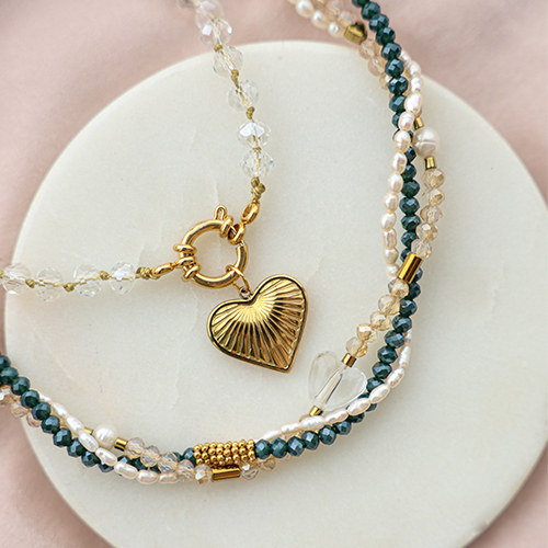 Create unique earrings and necklaces with top facet beads