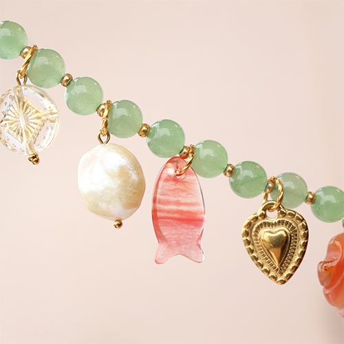 Mix & match with natural stone beads