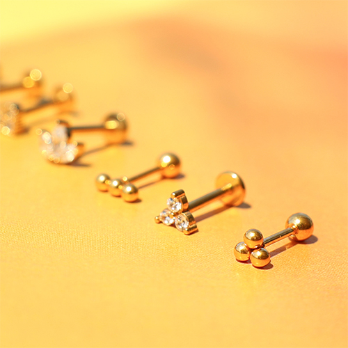 Inspiration time with stainless steel ear piercings