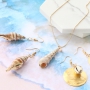 The cutest earrings and necklaces with shell pendants! 