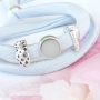 Trendy and universal bracelets of stitched elastic Ibiza ribbon