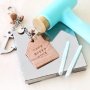 Timeless keychains with Designer Quality European leather house and anchor pendants