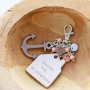 Timeless keychains with Designer Quality European leather house and anchor pendants