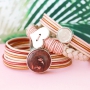 Designer Quality leather bracelets in natural and soft colours