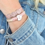 Designer Quality leather bracelets in natural and soft colours