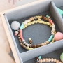 Caribbean jewellery with coconut beads and colourful beads!