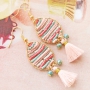 Cheerfully earrings and bracelets with coloured Miyuki beads delica&rsquo;s 11/0