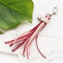 Fashion bracelets and keychain with trendy flat cord suede style