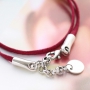 Fashion bracelets and keychain with trendy flat cord suede style