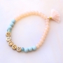 Macram&eacute; bracelets with Designer Quality metal letter beads