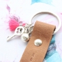 Personalised keychains of Designer Quality leather