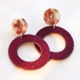 Trendy earrings of new velvet pendants