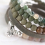 Create bracelets with new natural stone beads with a natural look