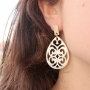 Make earrings yourself with resin pendants with DQ metal earrings