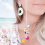 Sunny days! DIY sunglasses cords with cowrie shells, pompom beads, macram&eacute; bead cord and more!
