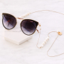 Sunny days! DIY sunglasses cords with cowrie shells, pompom beads, macram&eacute; bead cord and more!