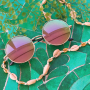 Sunny days! DIY sunglasses cords with cowrie shells, pompom beads, macram&eacute; bead cord and more!
