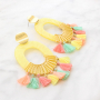 Get inspired: summery earrings with resin pendants