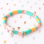 These bracelets with polymer beads will make you very happy