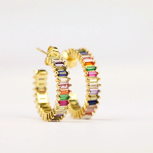 MUST-HAVE: style your beautiful zirconia rainbow jewellery like this:
