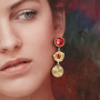 Make the most beautiful trendy earrings with brass charms!